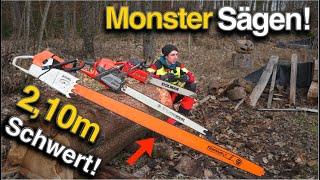 The STRONGEST chainsaw in the world! Stihl Ms 880 vs. Husqvarna 592XP! XXL comparison!