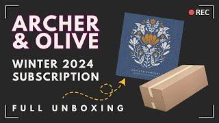 FULL REVEAL Winter 2024 “Cottage Comfort” Subscription Box | Archer & Olive