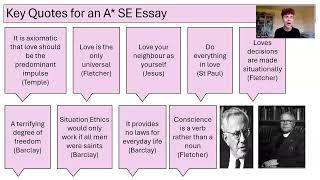 SITUATION ETHICS (A LEVEL RELIGIOUS STUDIES)