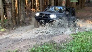 [Mitsubishi 2.8 Battle] Shogun vs Shogun vs Pajero Deep Mud Offroad