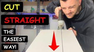 How To Make a Perfect Straight Cuts! - DIY Jigsaw Hacks