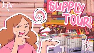 art supply tour!!  + what i use to make my videos