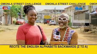 Omonla Street challenge: Recite the English Alphabets Backwards (Z to A)