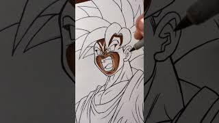 Drawing Super Saiyan Teen Gohan (Bojack Unbound) from tiktok @wy.rich | #shorts