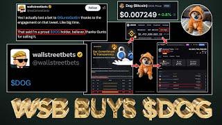 WallStreetBets buys $DOG (Bitcoin) & Binance Hot Wallet leaks Runes activity 