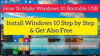 How to Make Windows 10 Bootable USB With free Product Key 2023 | by Hamid Informatics