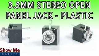 3.5mm Plastic Panel Mount Stereo Connector - DIY Project to Repair Your Audio Cable #891