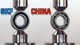 HYDRAULIC PRESS VS BALL BEARINGS! Which will EXPLODE first?