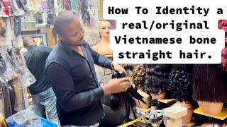 How to identify a real bone straight hair