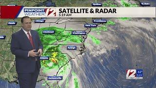 WPRI 12 Weather Forecast for 9/27/24:  Clouds/shower early then partial sun.  We continue to track H