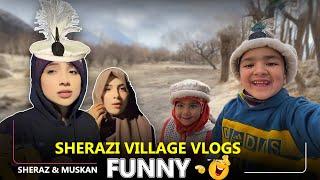 Sherazi village vlogs Funny acting | Sheraz and muskan acting | Real Sajal Malik | vlog