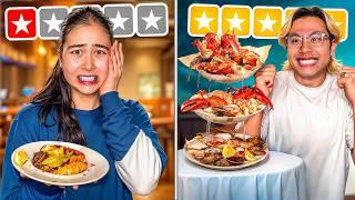 Eating ONLY 1 Star VS 5 Star Food Challenge