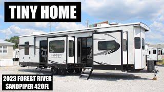 Luxurious, Modern, Destination Trailer or Tiny Home? 2023 Forest River Sandpiper 420FL
