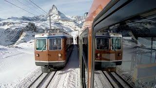 Gornergrat Bahn-Switzerland / Vom Gornergrat nach Zermatt , GoPro Video