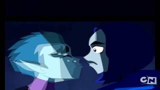 Beast Boy Raven - animated kissing scene. (old)