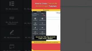 How to Create Custom My Account Login Template on WooCommerce Store #woocommerce #wordpress