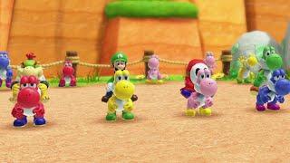 Super Mario Party Jamboree Minigames 3 Players - Yoshi vs Luigi vs Shy Guy vs Bowser Jr.