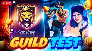 Here We Go Again With Guild Test  Free Fire Live with jassy Gamer  #freefirelive #shortslive