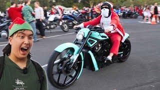 Insane Motorbike Takeover SYDNEY | Santa Christmas Ride 2024