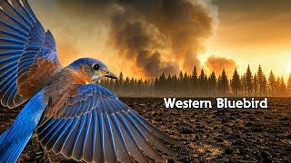 Western Bluebird Migration: Escaping the California Blaze