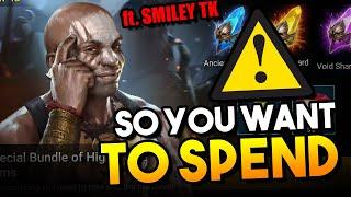 $20/$100 a Month Budget - HOW SHOULD YOU SPEND IT?! ft.@SmileyTK3  | Raid: Shadow Legends