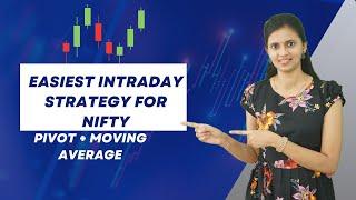 Easiest #intradaytradingstrategies for Nifty | Pivot + Moving average | CA Akshatha Udupa