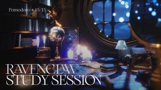 Ravenclaw Library Room at HogwartsPomodoro 45/15 ･ﾟ  Cozy Music & Sounds for Deep Focus ️ 2hrs