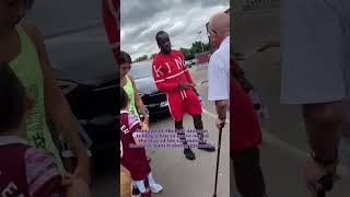 Michael Antonio argues with old West Ham fan