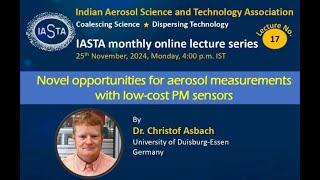 17th Monthly Online lecture_IASTA by Dr. Christof Asbach