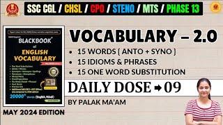 All PYQs Vocabulary Covered With Black Book MAY 2024 EDITION