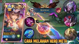 CARA MELAWAN HERO META SAAT MENGGUNAKAN HARITH JUNGLE ? HARITH TOP 1 GLOBAL KENA COUNTER ? - MLBB