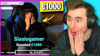 DONO €1000 A STREAMER RANDOM