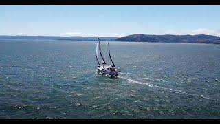 How well does a 68,000 lbs Motorsailer sail?