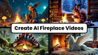 How to Make Cozy AI Fireplace Videos with Kling | Step-by-Step Tutorial