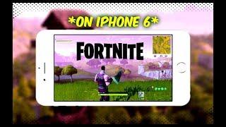 Fortnite Mobile on iPHONE 6 PLUS! - Gameplay! *high settings*