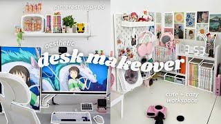 desk setup makeover : aesthetic & functional, anime and kpop inspired + desk tour (2024)