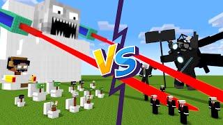 Minecraft Mobs : Become Skibidi Toilet 3 - Minecraft Animation