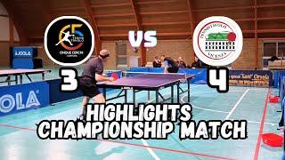 TABLE TENNIS HIGHLIGHTS D1 CHAMPIONSHIP MATCH | TT 5 CHERCHI VS TT VICENZA 