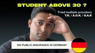 How to get health insurance in Germany  | For students above 30 years age