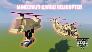 Minecraft Tutorial: Cargo Helicopter |GTA V Cargobob|