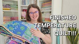 Finally Finished the TEMPERATURE QUILT