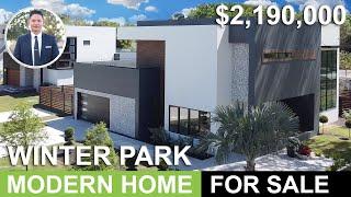 Winter Park Modern Home For Sale | $2,190,000 | Marina Model | Orlando Realtor