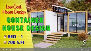 (65 sqm) Storage Container House Design Idea | Shipping Container Home Design