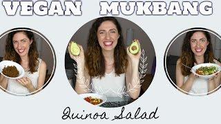 КУШАЕМ ВМЕСТЕ | САМЫЙ ВКУСНЫЙ КИНОА САЛАТ | VEGAN MUKBANG | ВЕГАН РЕЦЕПТ | ЧТО КУШАЮТ ВЕГАНЫ?