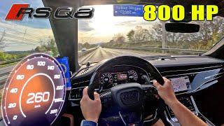 AUDI RSQ8 800HP is LOUD & FAST on the AUTOBAHN