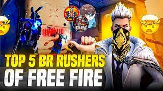 TOP 5 BEST BR RUSHERS OF FREE FIRE  2024 -Darling Game And Tech