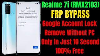 Realme 7i (RMX2103) Frp Bypass ll Google Account Bypass Without PC Only In 10 Second 100% Free