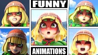 Min Min's FUNNY ANIMATIONS in Smash Bros Ultimate (Drowning, Dizzy, Sleeping, Star KO, & More!)