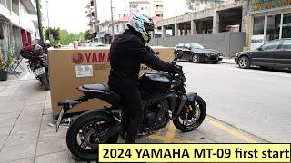 YAMAHA MT-09 first start amazing sound 2024 model