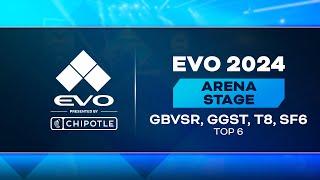 Evo 2024 Presented By Chipotle Day 3: Top 6 GBVSR, GGST, T8, SF6